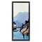 Stupell Industries Mountain River Abstraction Framed Floater Canvas Wall Art Design by Julie Denise